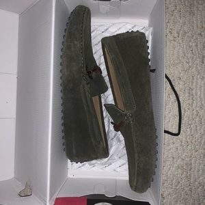 Aldo suede loafers for men size 10 forest green